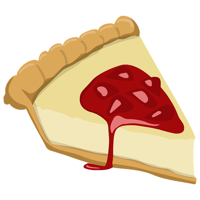 Free strawberry cheesecake cheesecake dessert illustration