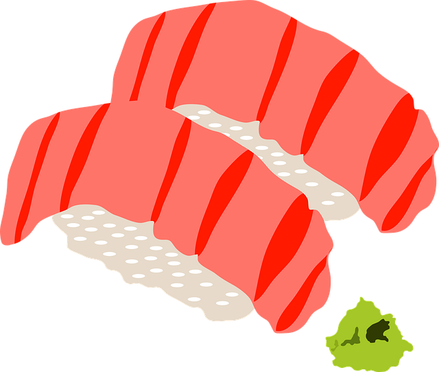 Free sushi nigiri sushi wasabi vector