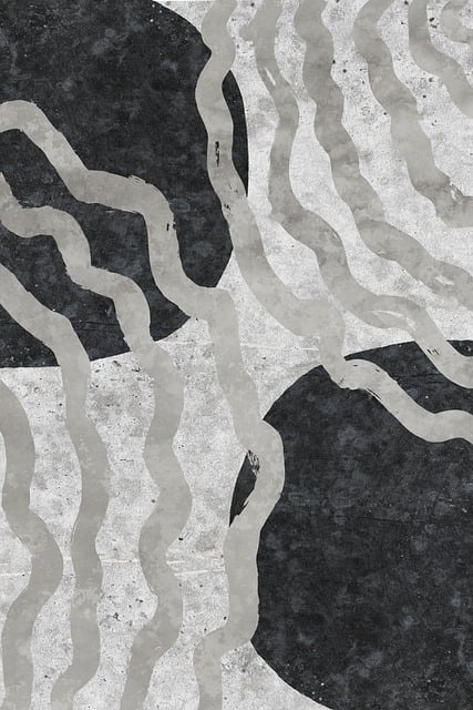 Ondas, Abstract, Fundo, Cinza, Pintura