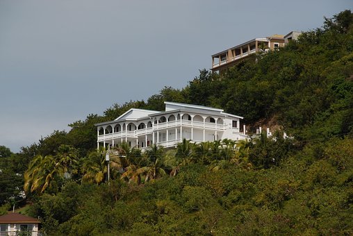 Villa, Hus, Natur, Bjerg, Veranda, Bopæl