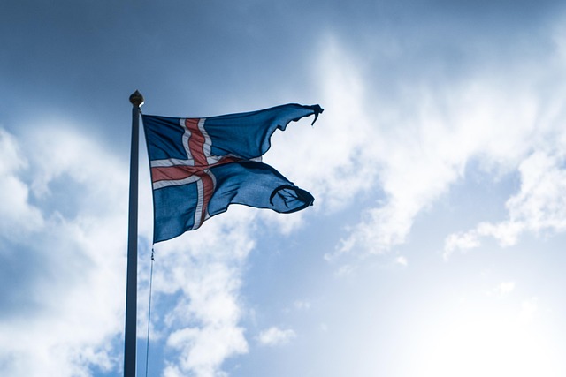 Flag, Island, Symbol, National, Himmel