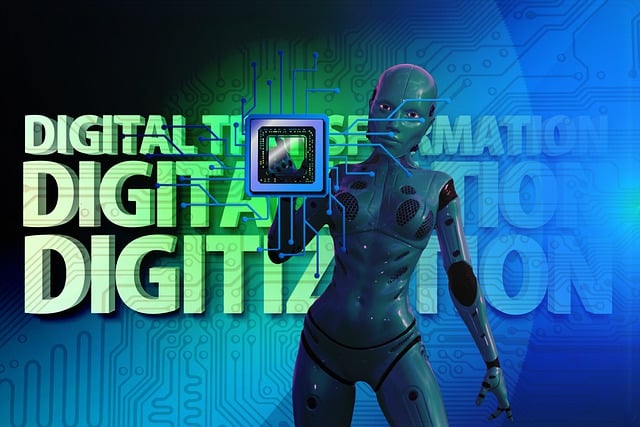 Download free HD stock image of Digitization Cyborg Free digitization cyborg chip illustration