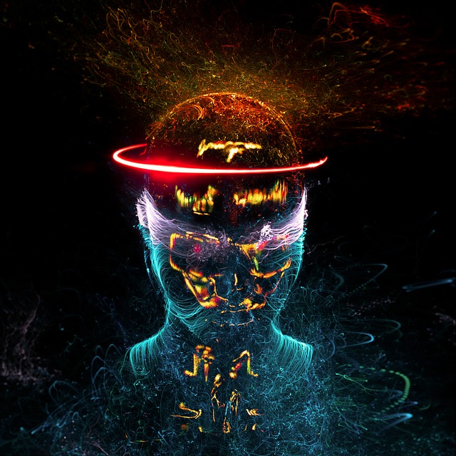 Free futuristic abstract design illustration