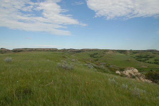 Badlands, Naturskøn, Skyer, Landskab