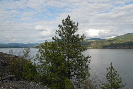 Flod, Bjerge, Landskab, Natur, Canada