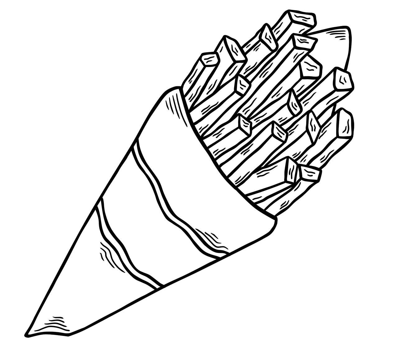 Download free HD stock image of French Fries Junk Food Free french fries junk food fast food illustration