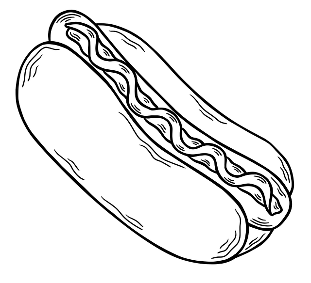 Download free HD stock image of Hot Dog Sandwich Junk Food Free hot dog sandwich junk food fast food illustration