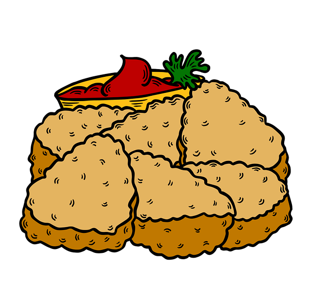 Free nuggets junk food fast food illustration
