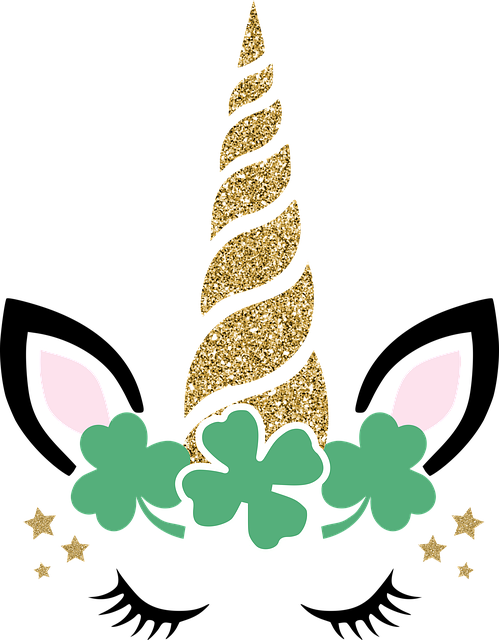 Free St Patrick Unicorn illustration and picture