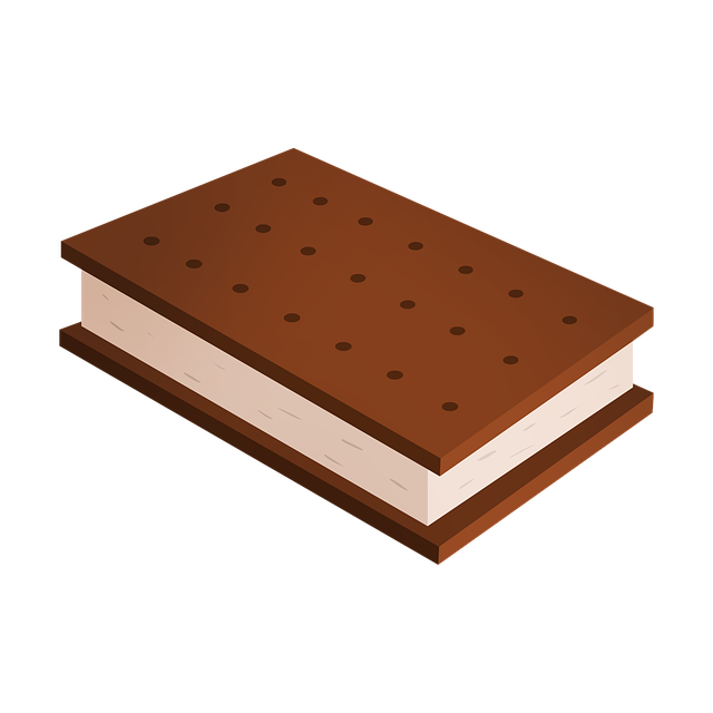 Free ice cream sandwich dessert chocolate illustration