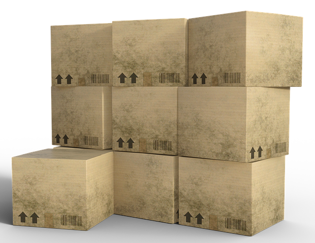 Free package carton stack illustration