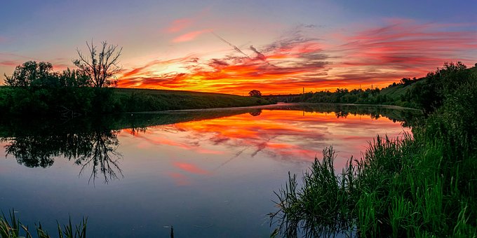 Free Sunset River photo and picture