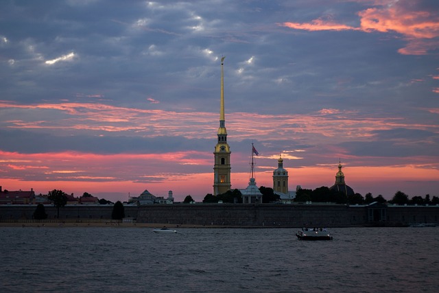 Sankt Petersborg, Solnedgang