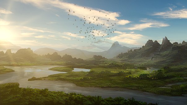 Free Lake Mountains photo and picture