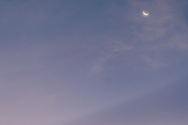 Halbmond, Himmel, Nacht, Sterne