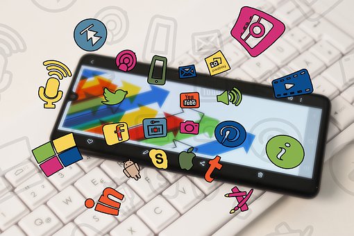 Phone, Keyboard, App, Social Media