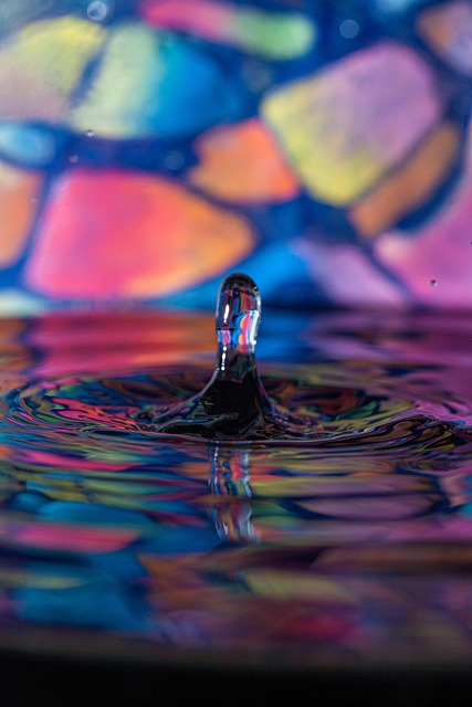 Free Water Splashes Colors photo and picture