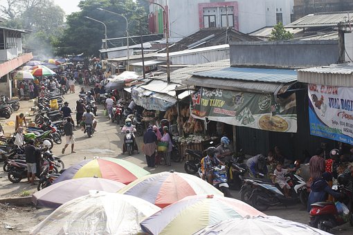 Mercado, Lojas, Rua, Estrada, Pessoas