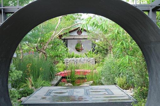 Garten, Japan, Natur, Landschaft