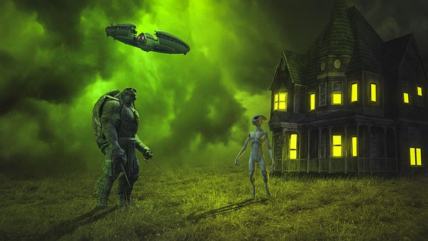 Extraterrestre, Batalla, Fantasía, Ovni