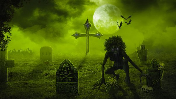 Monstruo, Cementerio, Fantasía, Fantasma