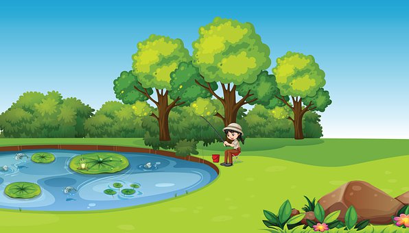 Angeln, Teich, Natur, Aktivität, Hobby