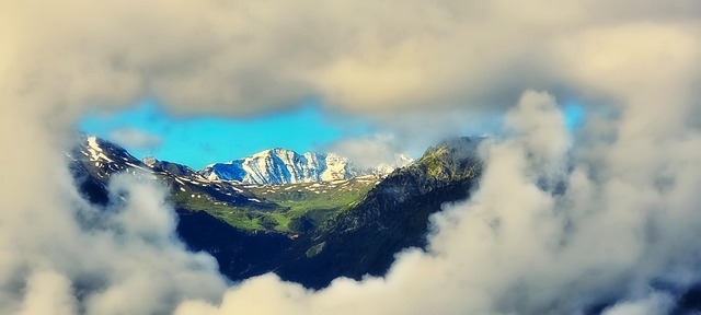 Free Clouds Mountains photo and picture