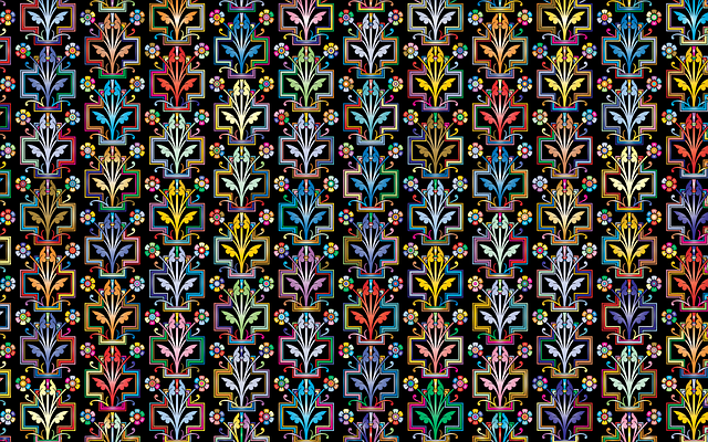 Free background pattern flower vector