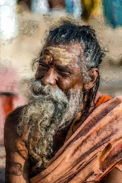 Download free HD stock image of Man Old Free man old beard illustration