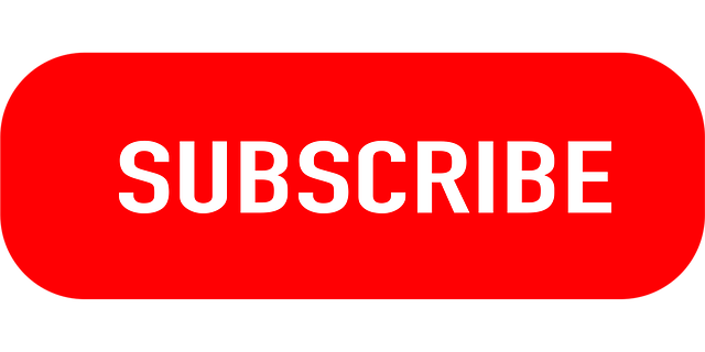 Free subscribe button youtube vector