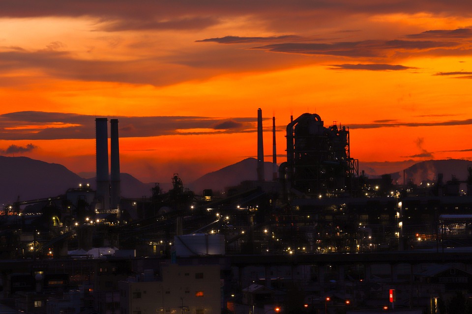 Factory Sunset Sunset Factory Petrochemical - Free photo on Pixabay