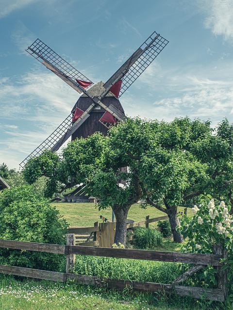 Gebäude, Mühle, Bockmühle, Historisch