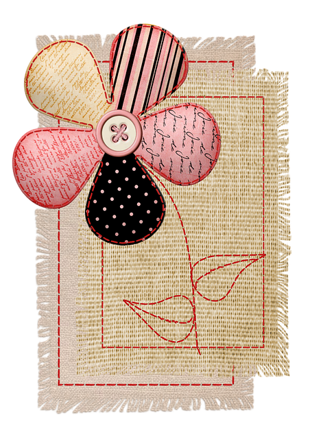 Free flower needlework fabric illustration
