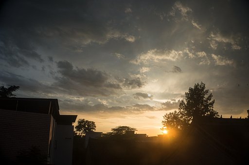 Free At Dusk Sunset photo and picture