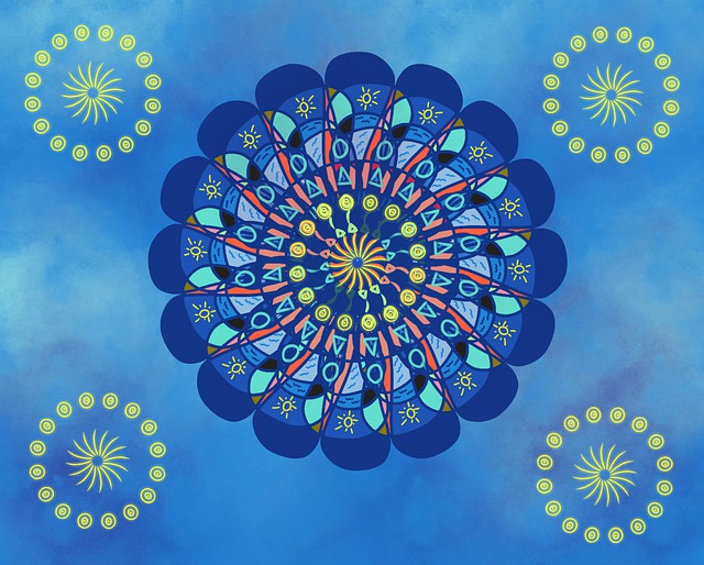 Free background blue decorative illustration