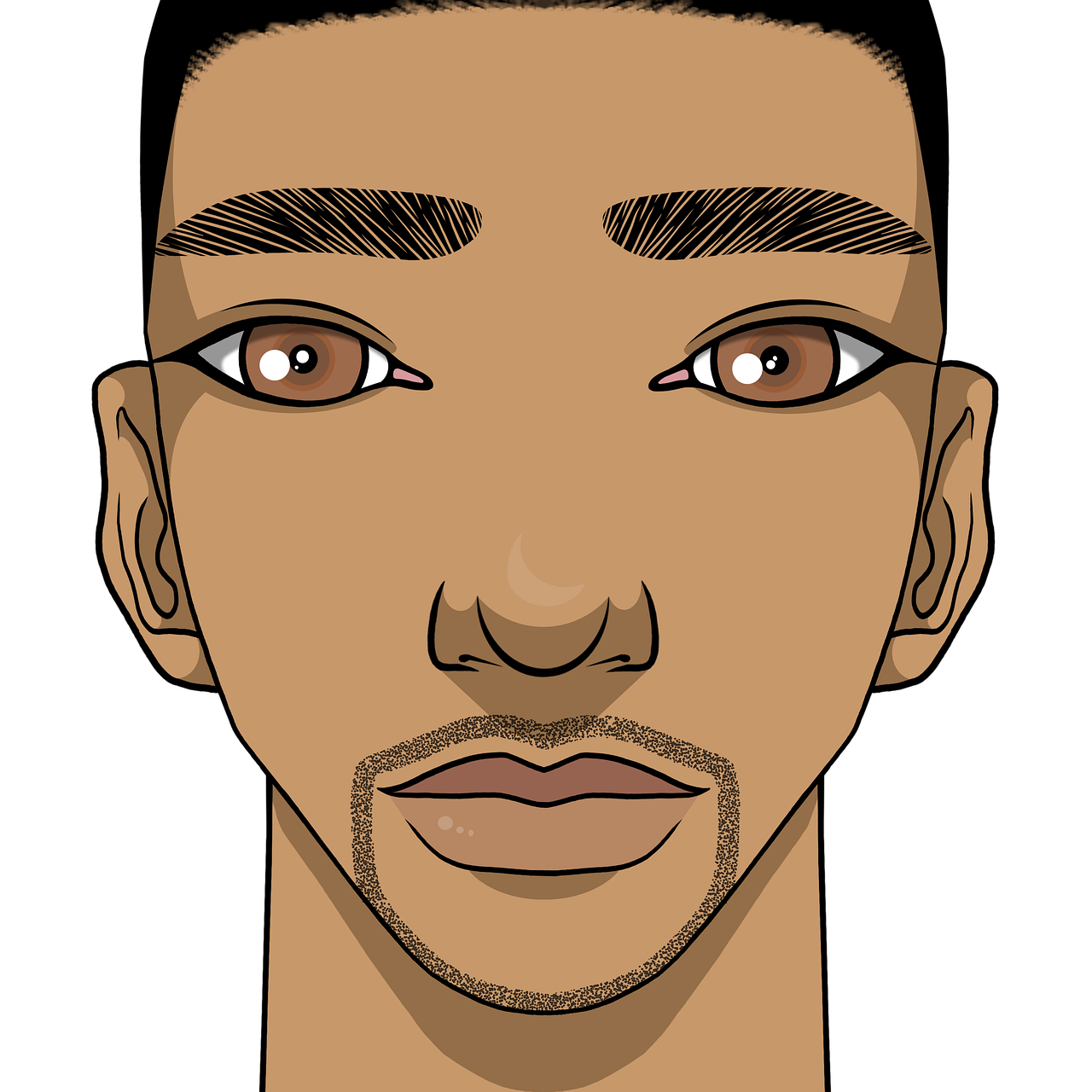 dibujo chico pelo
