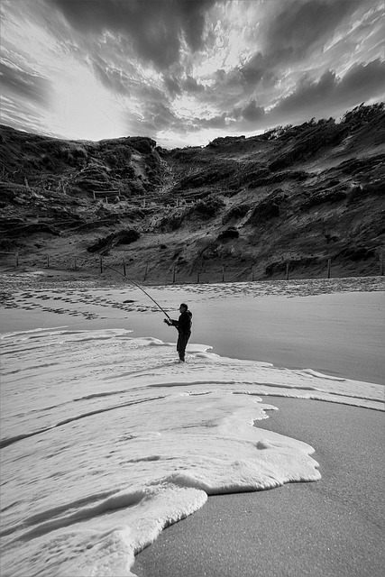 Free Fishing Beach photo and picture