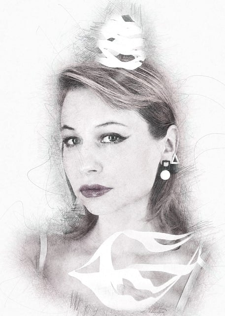 Download free HD stock image of Woman Beauty Free woman beauty portrait illustration