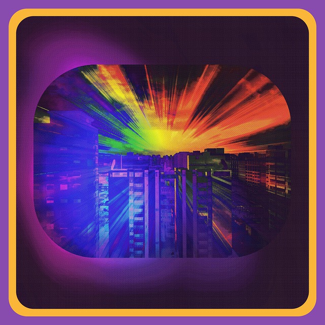 Free city metropolis buildings illustration