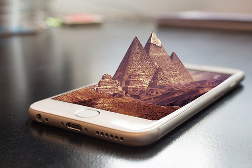 Montañas, Desierto, Teléfono, Smartphone