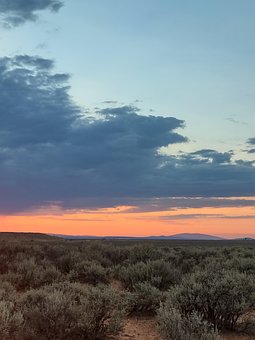 Taos, Ny Mexico, Solnedgang, Himmel