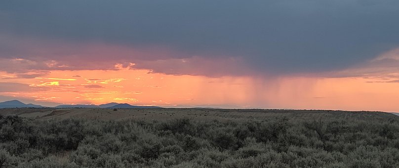 Taos, Ny Mexico, Solnedgang, Himmel