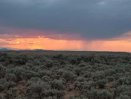 Taos, Ny Mexico, Solnedgang, Himmel