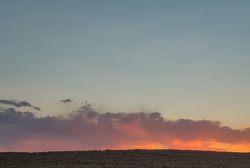 Taos, Ny Mexico, Solnedgang, Himmel
