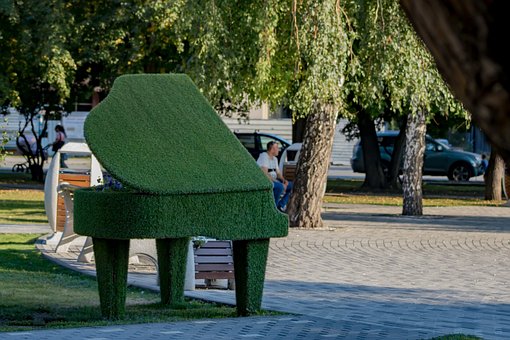 Free Piano Piano In The Bushes photo and picture