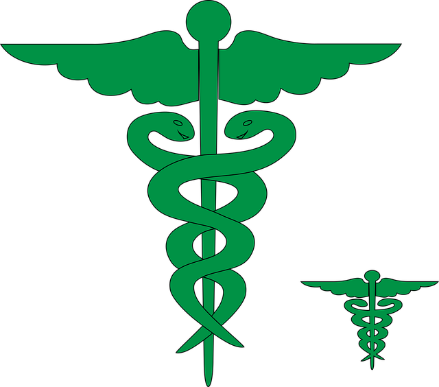 Free caduceus medicine symbol illustration