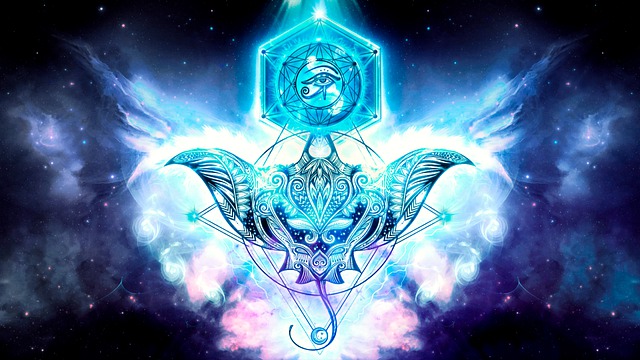 Free space psychedelic background illustration