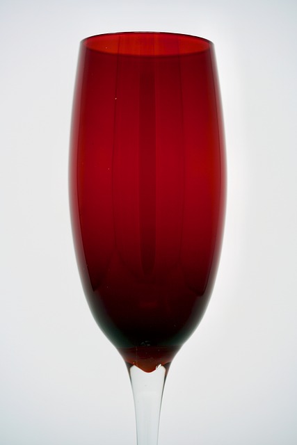Vidro, Vermelho, Vinho, Stemware