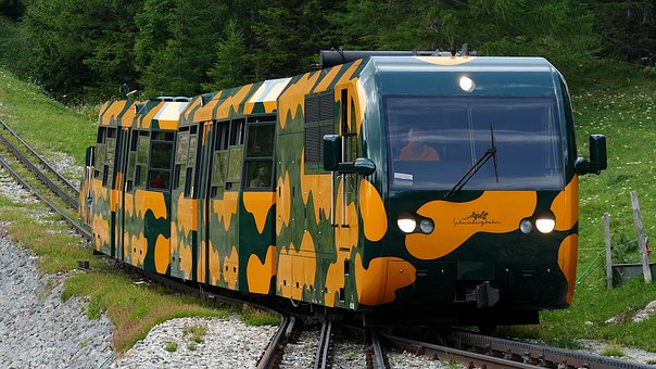 Zug, Eisenbahn, Salamander, Schneeberg
