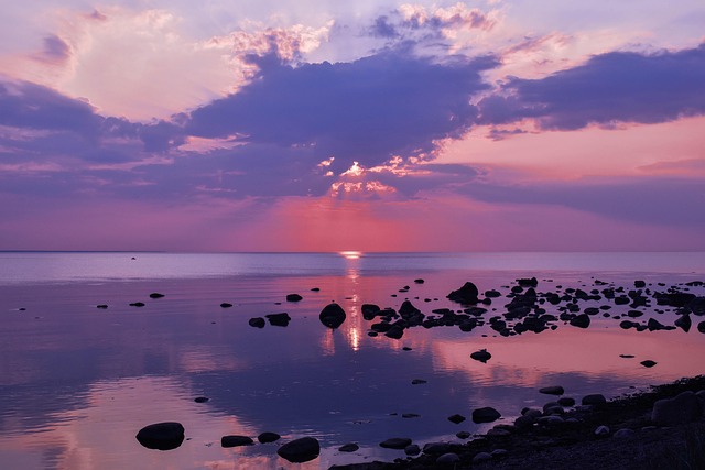 Free Sunset Beach photo and picture